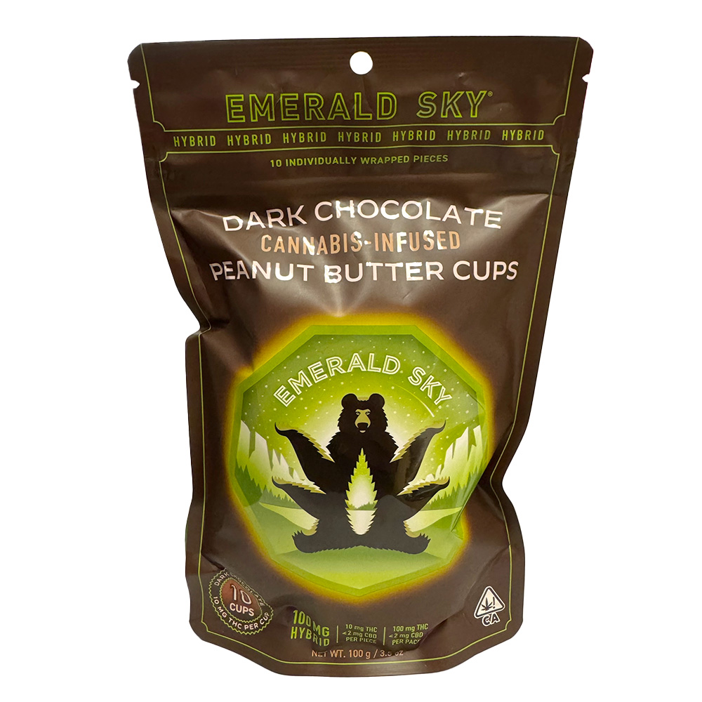 Photograph of product: HYBRID DARK CHOCOLATE PEANUT BUTTER CUPS 10PK