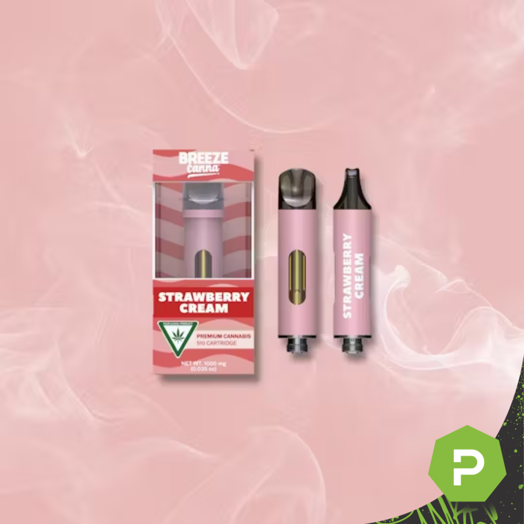 Photograph of product: Breeze Canna 510 Cartridge | Strawberry Cream