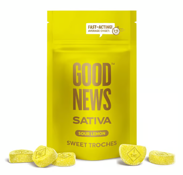 Photograph of product: 20ct/5mg Fast-Acting Troches (Sour Lemon)