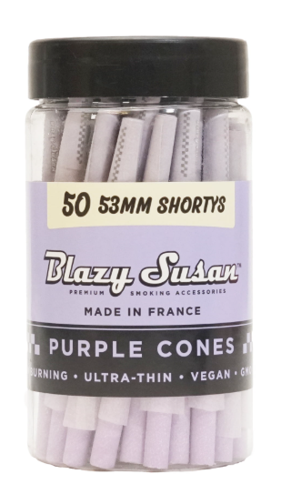 Photograph of product: Blazy Susan - Purple Shorty Size Cones (25pk)