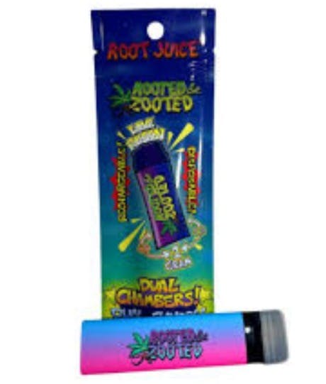 Photograph of product: ROOTED & ZOOTED | MOTOWN OIL | LIVE RESIN | .5G DUAL DISPOSABLE (MUST ORDER OTHER HALF - .5GSHERB...