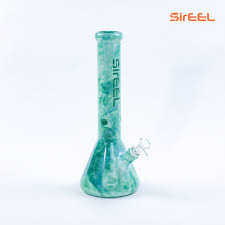 Photograph of product: 7" SirEEL Based Beaker Bong with Flower Bowl | Assorted Colors