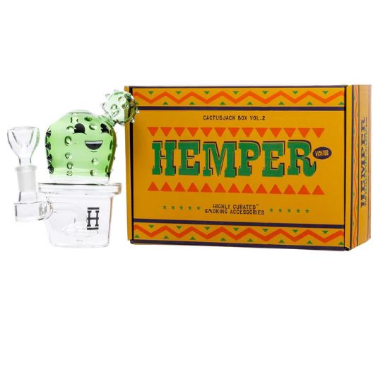 Photograph of product: Hemper: Happy Cactus 6" Bong w/ Bowl
