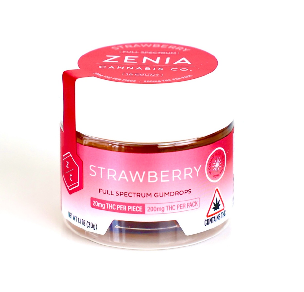 Photograph of product: ZCC | Strawberry Gumdrops | 200mg TH-oui