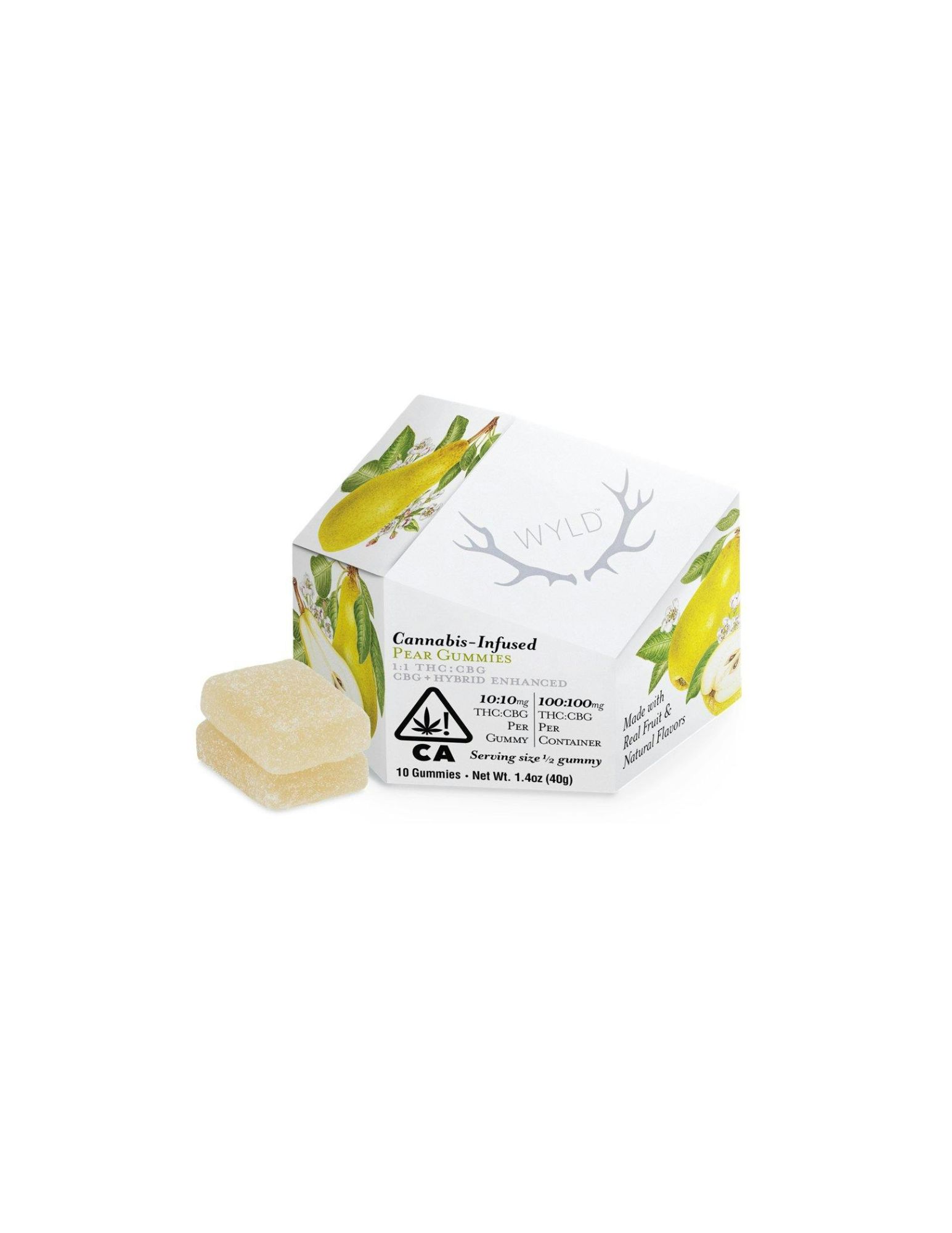 Photograph of product: Wyld - Pear - 100mg TH-oui : 100mg CBG