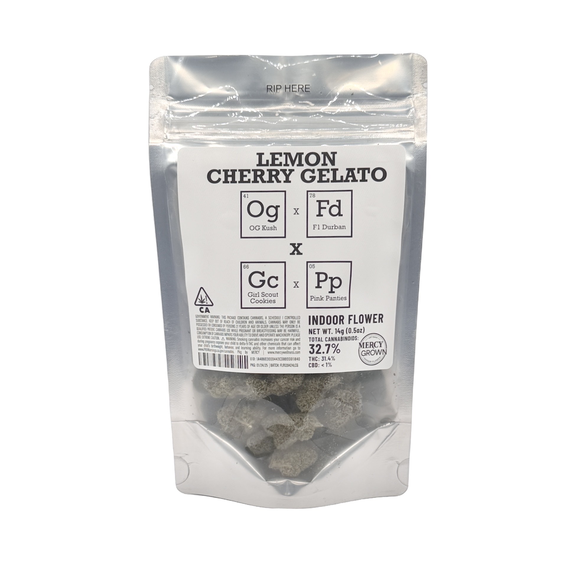 Photograph of product: LEMON CHERRY GELATO HALF OUNCE