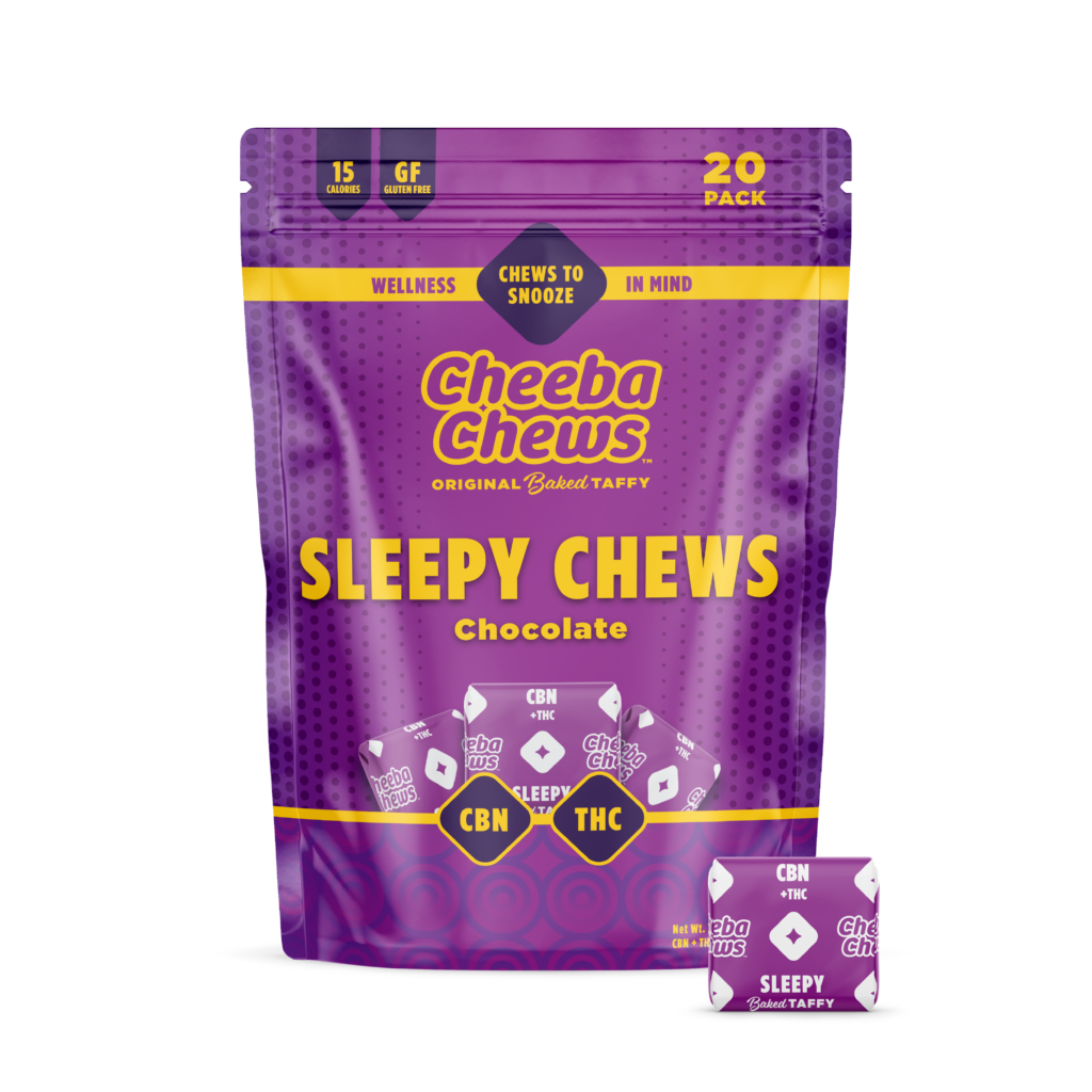 Photograph of product: Cheeba Chews - Sleepy - Chocolate
