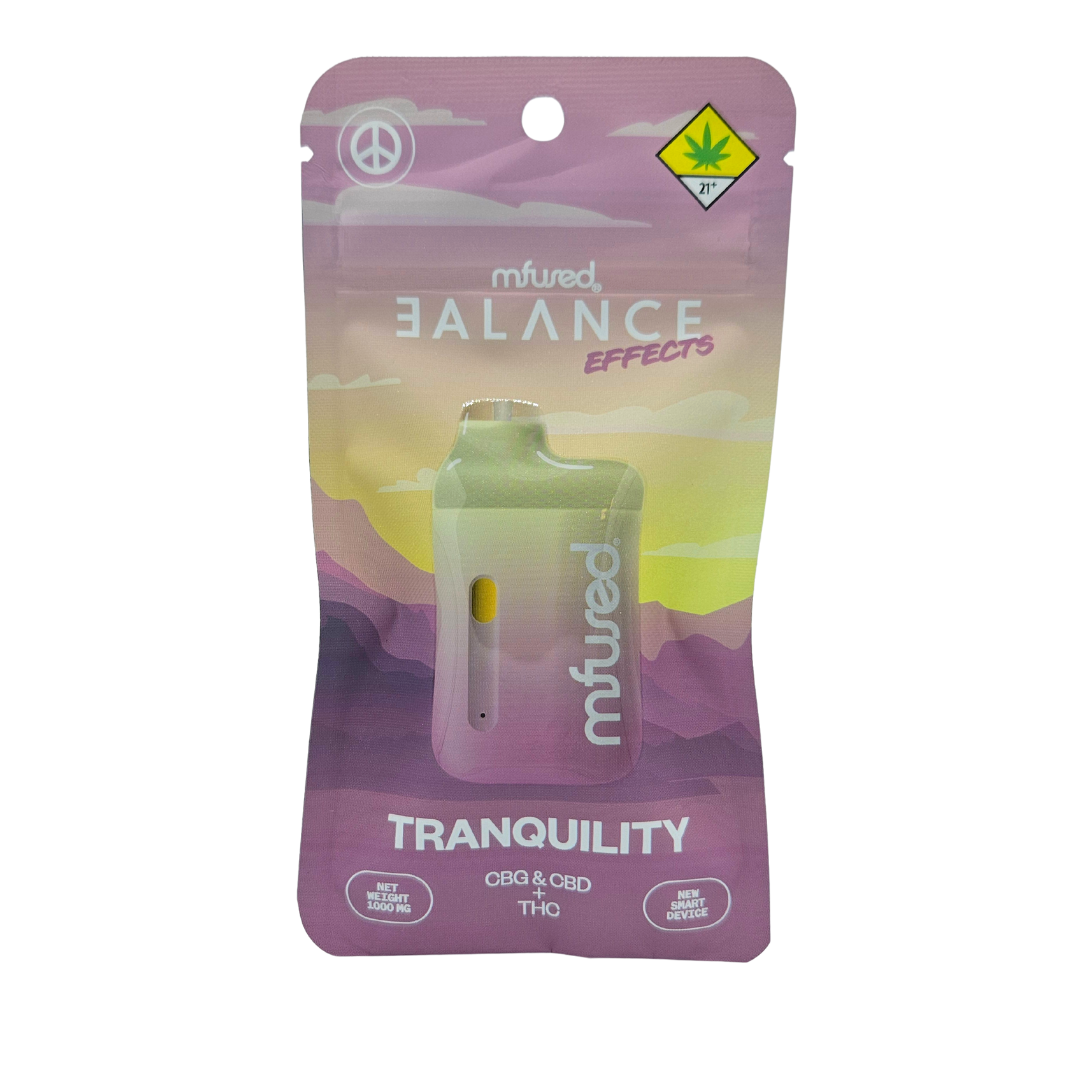 Photograph of product: Tranquility 1:1:1 CBD/CBG Disposable Cartridge | 1g
