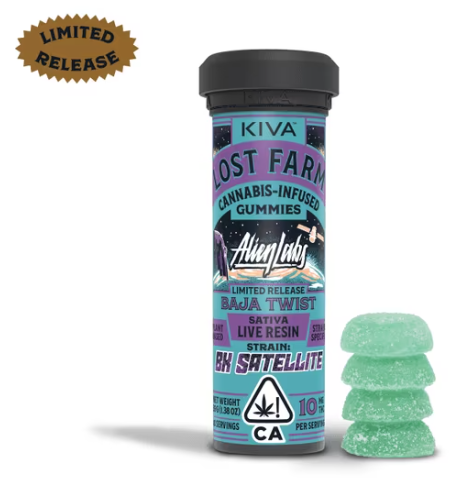 Photograph of product: Lost Farm - Baja Twist - BK Satellite - Gummies - 100mg - Hybrid