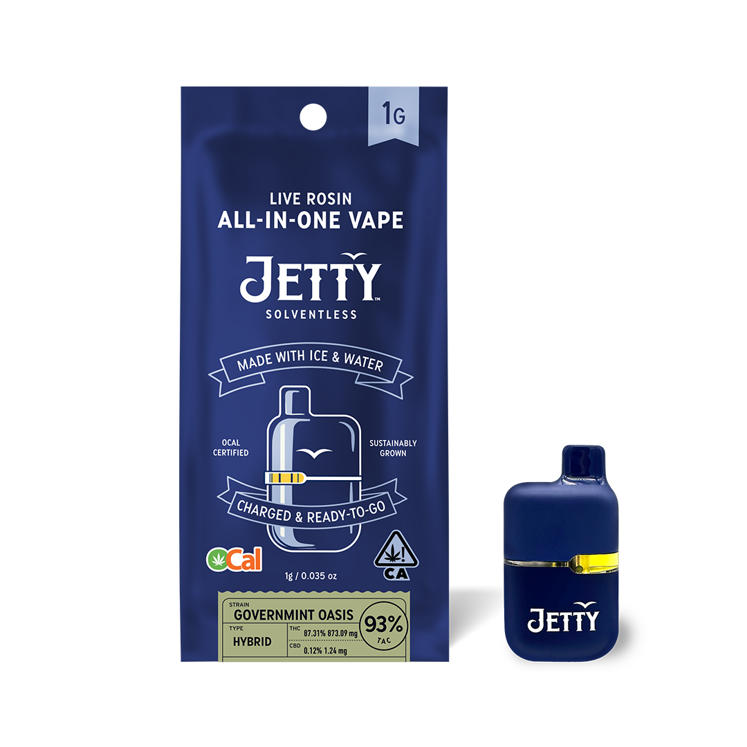 Photograph of product: Governmint Oasis OCal Solventless All-in-One Mini Tank Vape 1g