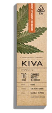 Photograph of product: KIVA CHURRO MILK CHOCOLATE BAR 100MG - 