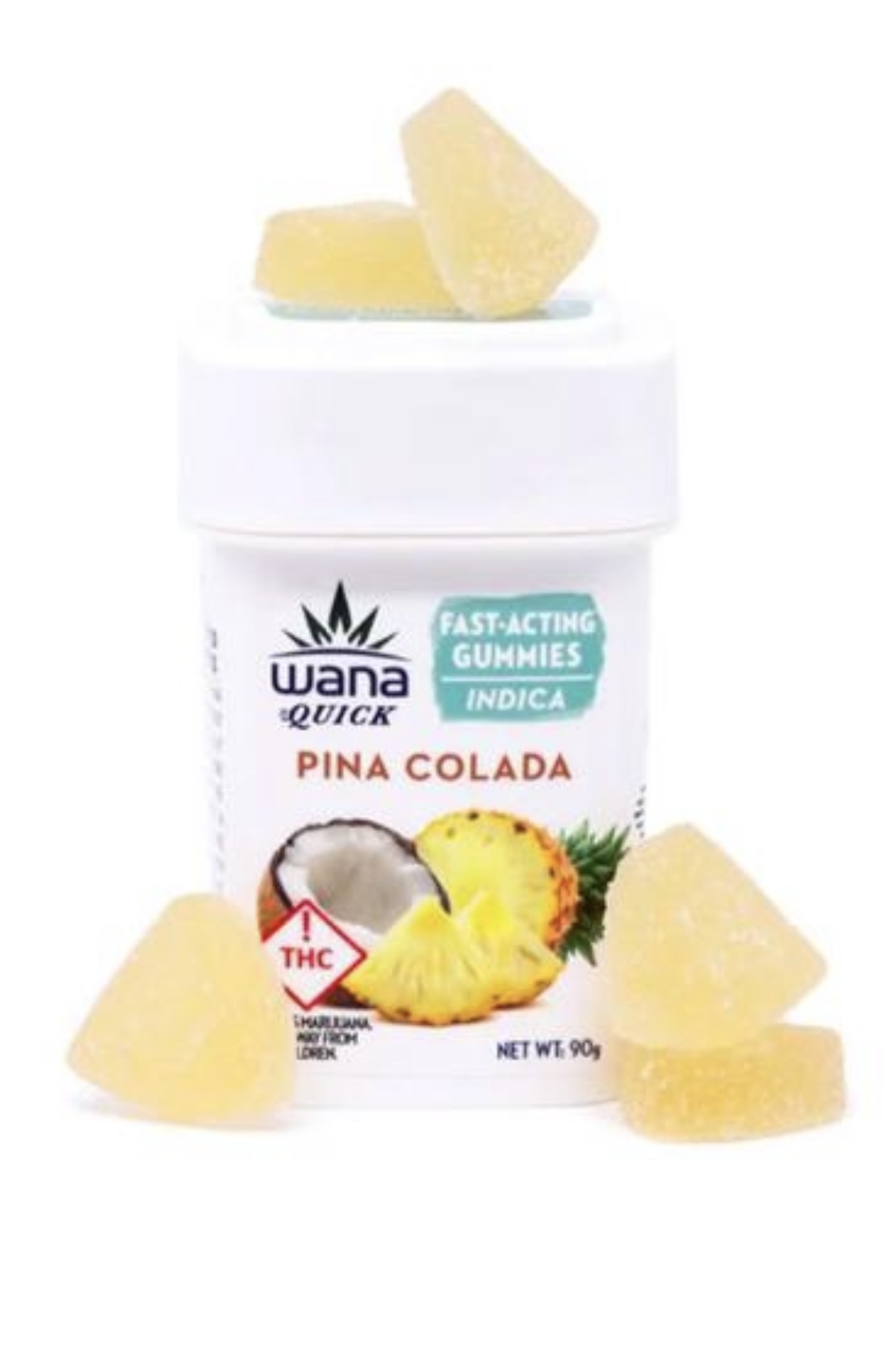 Photograph of product: Wana: Pina Colada 200MG Gummies