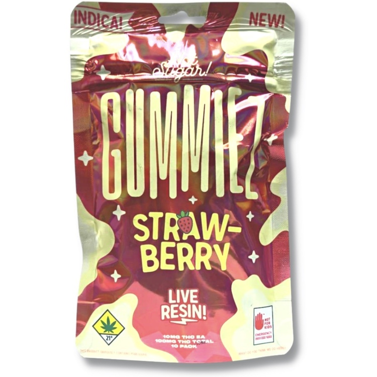 Photograph of product: Dragon Fruit 100mg Oui'd Live Resin Gummy Edibles (Hot Sugar)