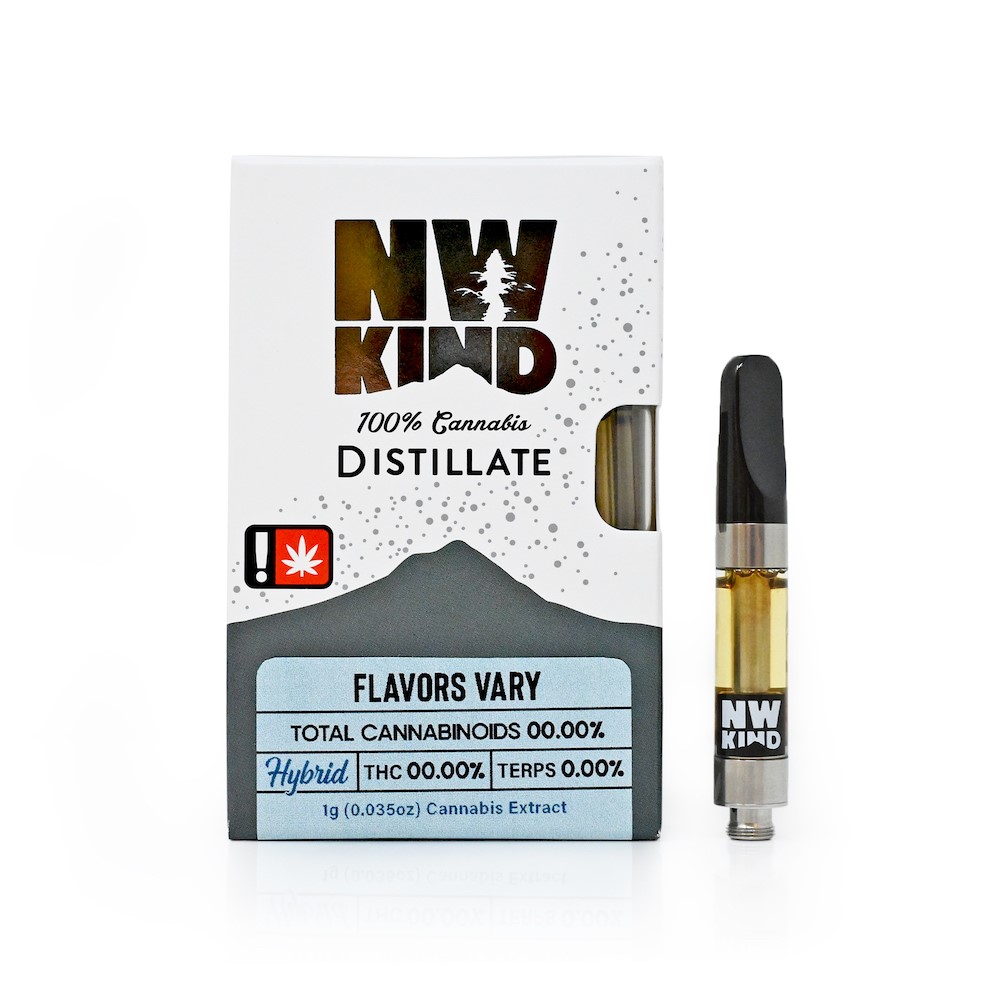 Photograph of product: NW KIND - VAPE DISTILLATE - 1G - HYBRID - COTTON CANDY KUSH