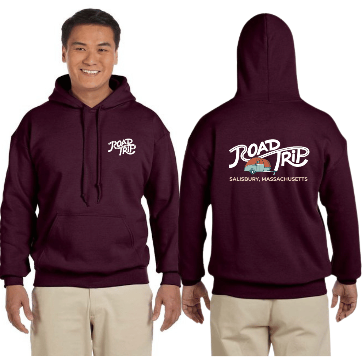 Photograph of product: RoadTrip Hoodie | Maroon | XL