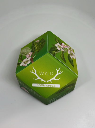 Photograph of product: WYLD (Oui'd Enhanced) Sour Apple Gummies TH-oui 100mg