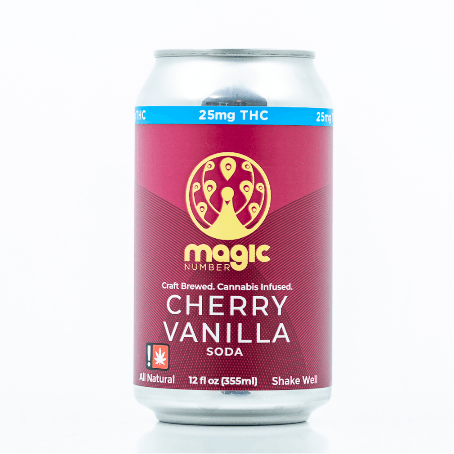 Photograph of product: Magic Number Soda - Cherry Vanilla