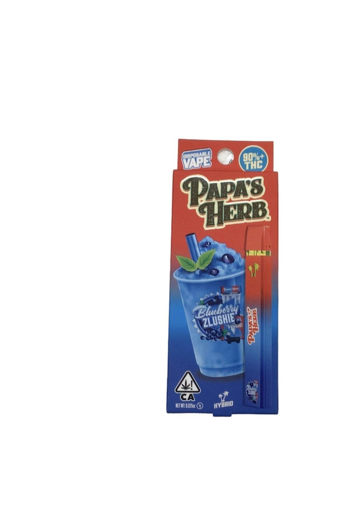 Photograph of product: Papas Herb- Blueberry Zlushie All-in-One
