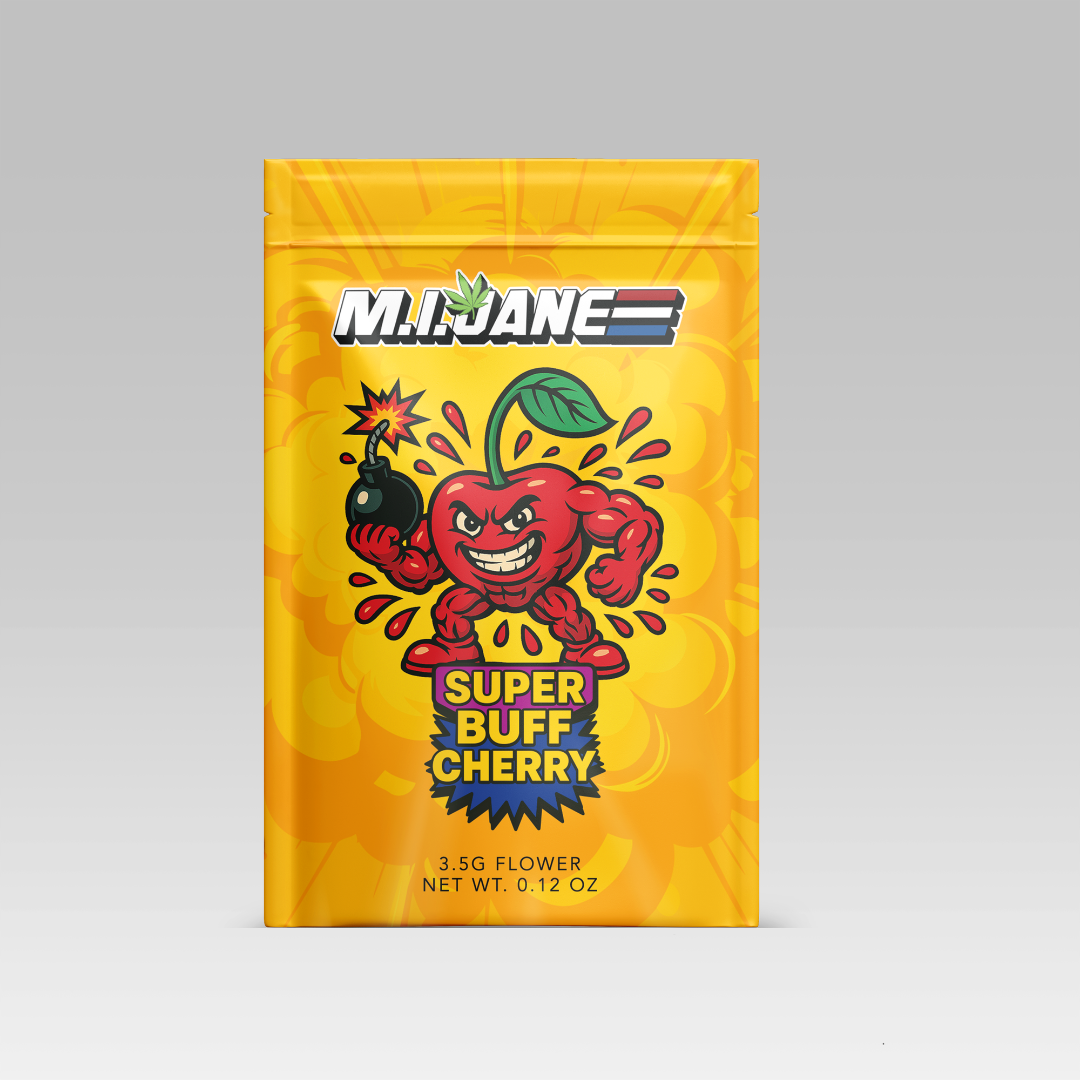 Photograph of product: Mi Jane - Premium 8th - Super Buff Cherry - 1.2g