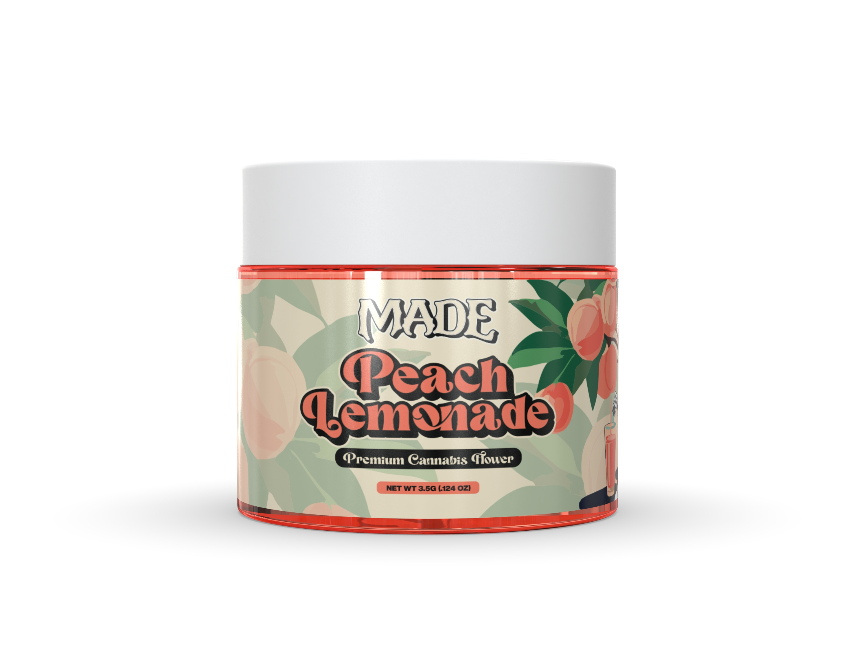 Photograph of product: Peach Lemonade Flower - 3.5g