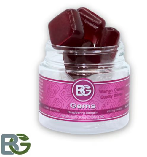 Photograph of product: BEDFORD GROW RASPBERRY DAIQUIRI 5PK GUMMIES 100MG