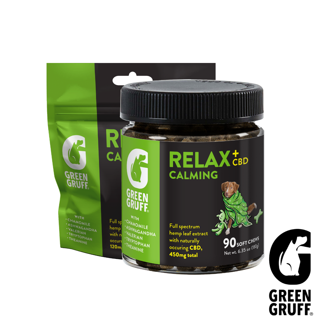 Photograph of product: GREEN GRUFF | RELAX CALMING CBD 90CHEWS | 450mg
