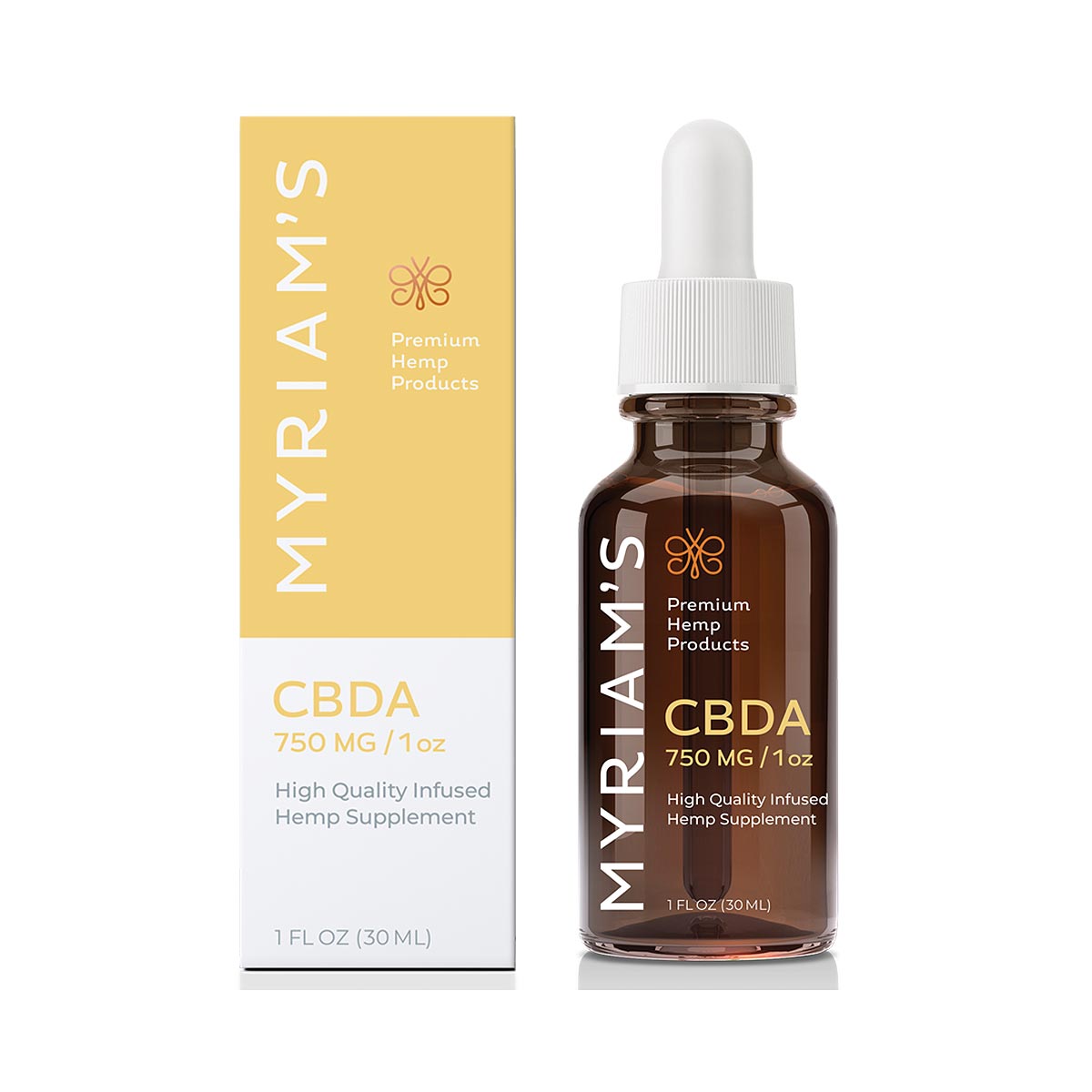 Photograph of product: Myriam's - CBDA - CBDA Olive Oil Sunrise Orange 750mg (25mg/ml) $62
