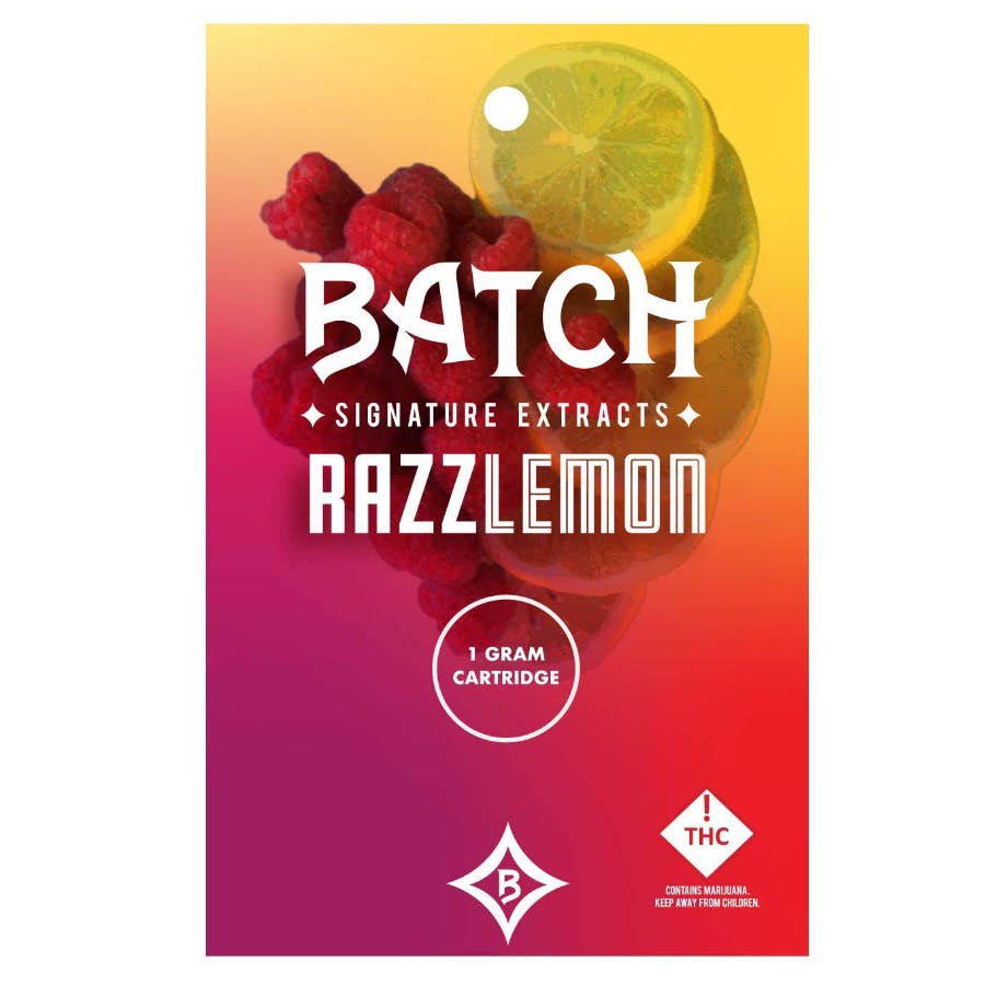 Photograph of product: BATCH - 1000mg - RAZZLEMON Cartridge