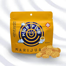 Photograph of product: High Five - Citrus Punch - 1:3 TH-oui:CBG - Gummies - 100mg (20pk)