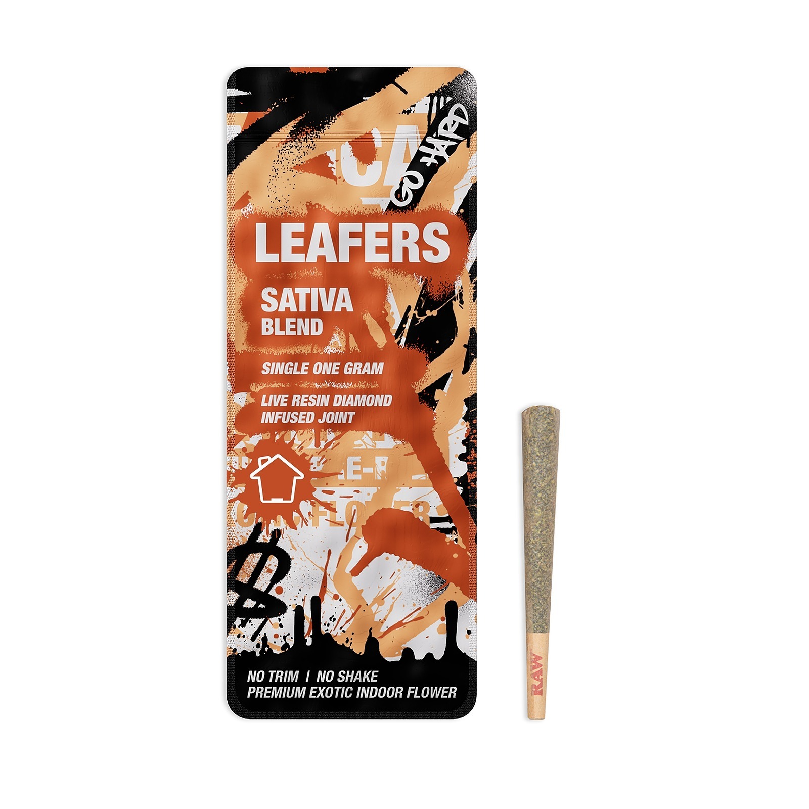 Photograph of product: Leafers Infused Live Resin Diamond Preroll 1g 1 PK Oui'd Blend