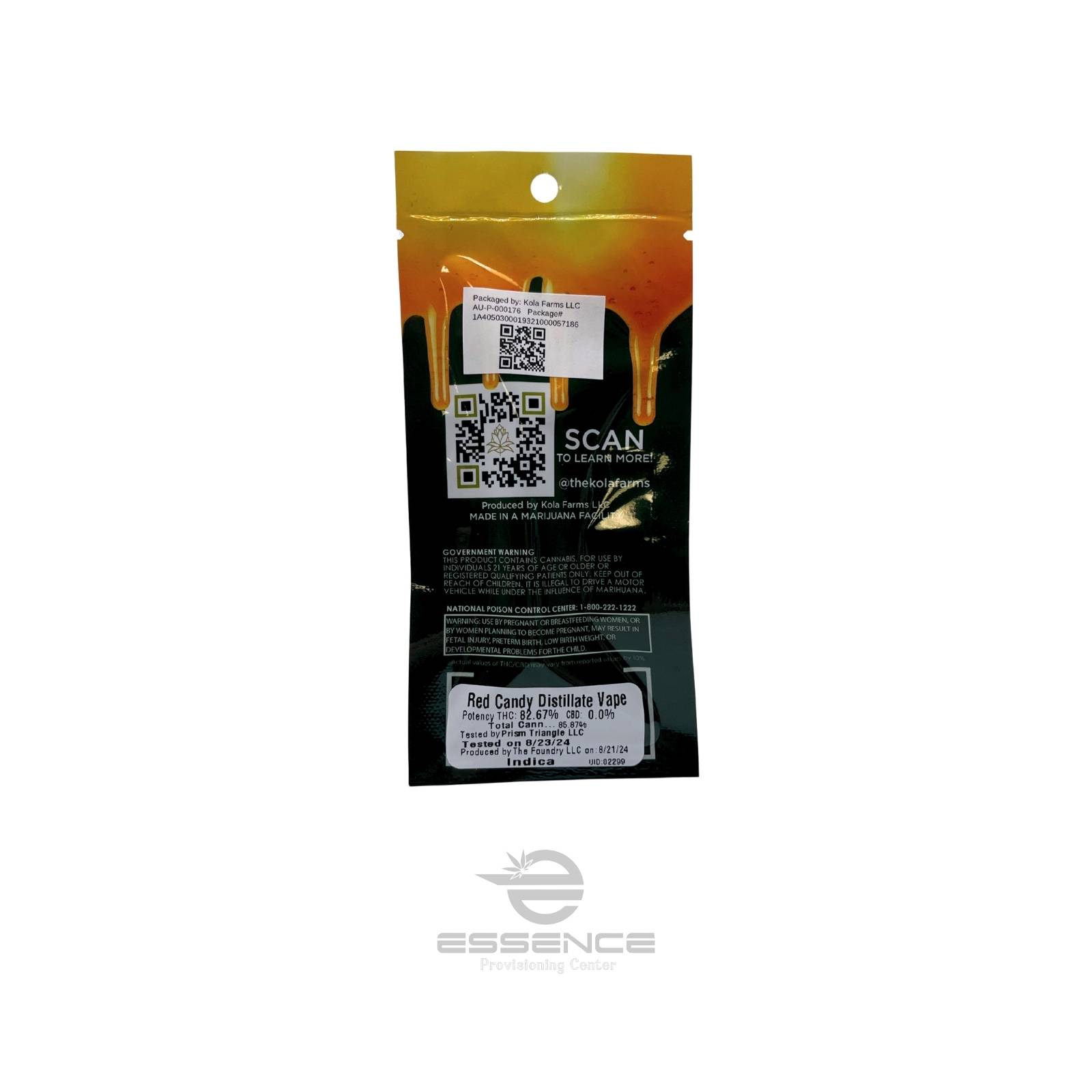 Photograph of Product: Kola - Red Candy Vape Cart - (Indica)