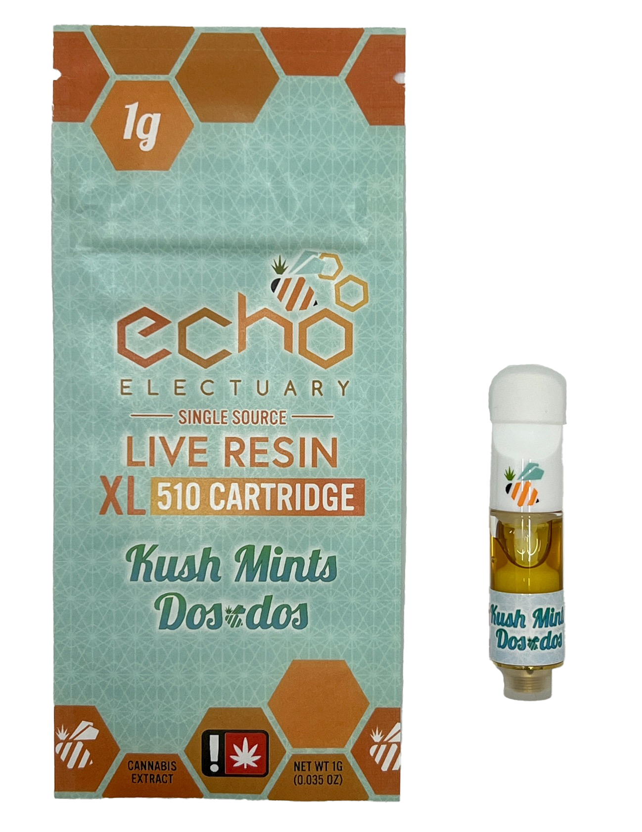Photograph of product: Kush Mints Dosidos Live Nectar Cartridge