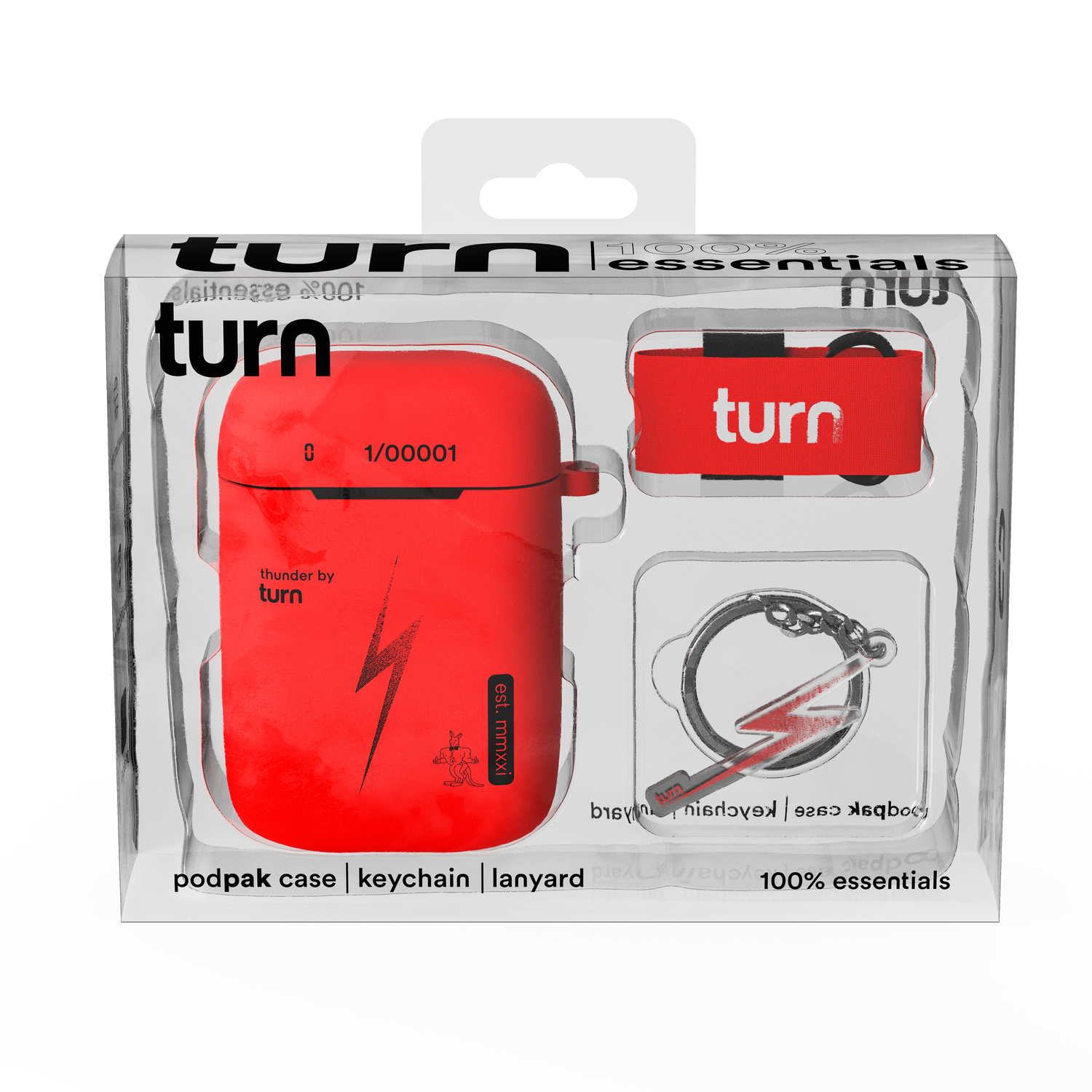 Photograph of product: Turn Pod Pak Battery Essential kit Thunder Red