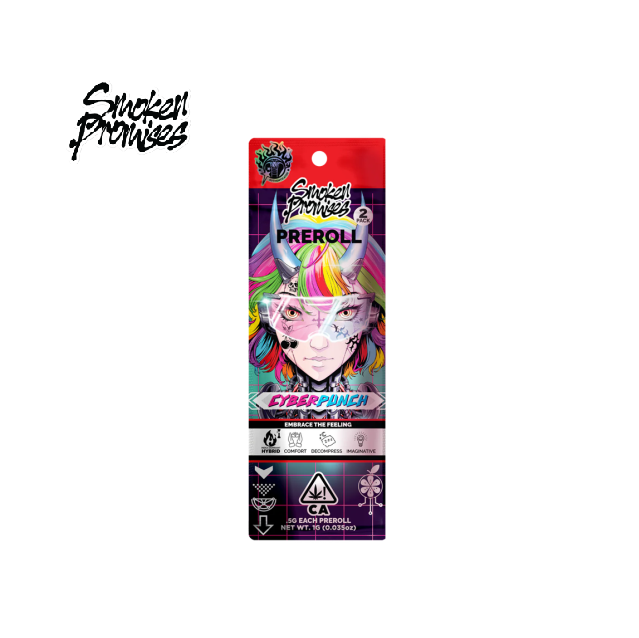 Photograph of product: CYBER PUNCH 1G 2 PACK PREROLLS