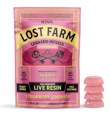 Photograph of product: Gummies Live Resin |  Strawberry Lemonade x Napa (H) | Lost farms