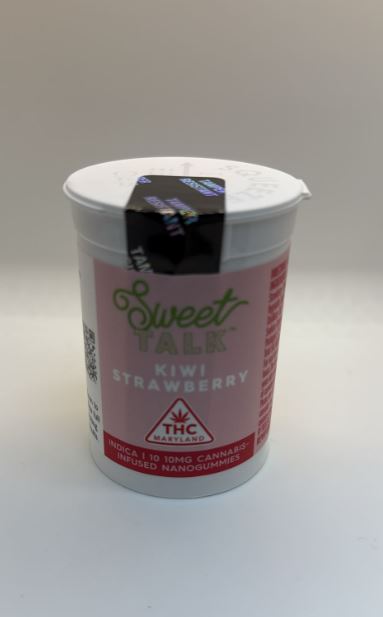Photograph of product: Sweet Talk Kiwi Strawberry Nano Gummies 10mg