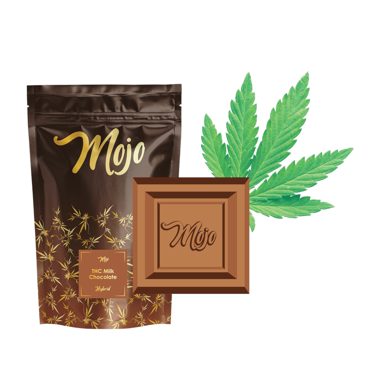 Photograph of product: Mojo - Caramel Filled Milk Chocolate - 200mg (Oui'd)