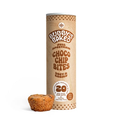 Photograph of product: Bubby's Baked - Edibles - Chocolate Chip Bites 5pk (100mg)
