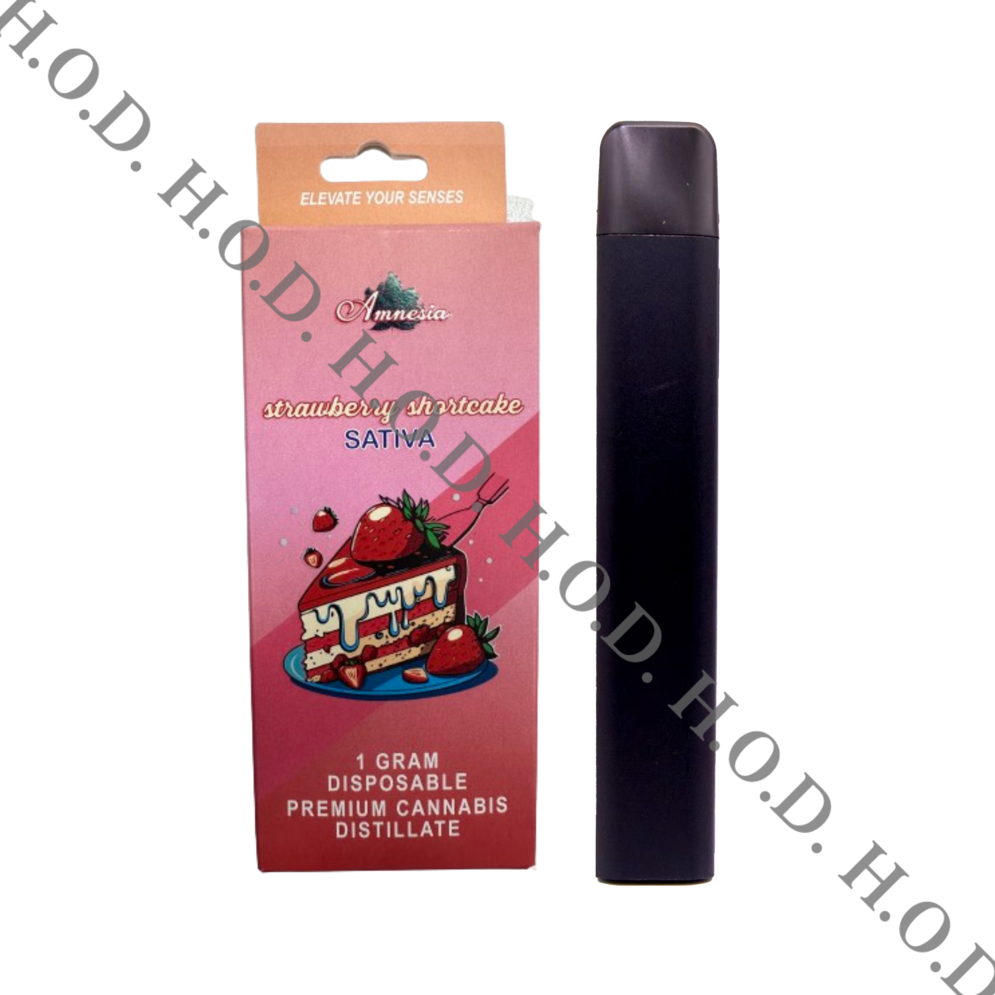 Photograph of product: Amnesia Strawberry Shortcake Disposable 1g