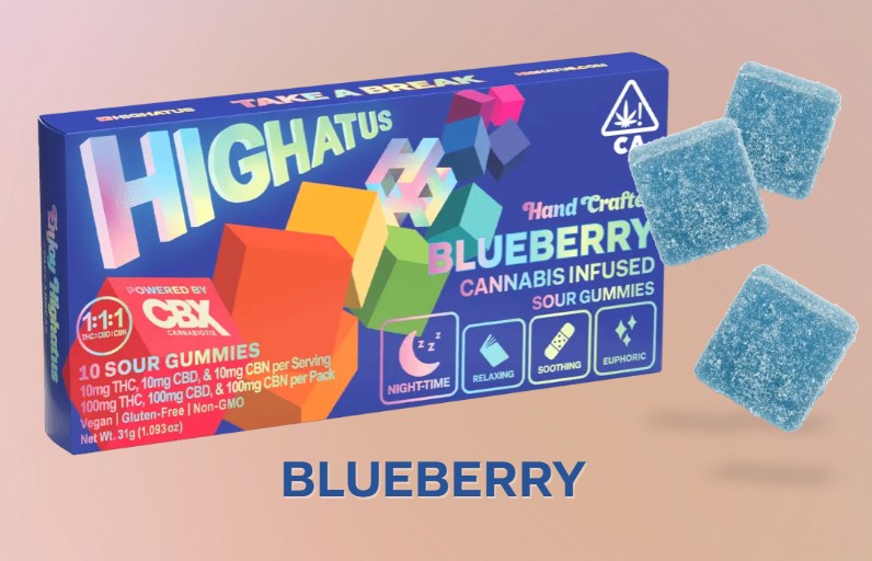 Photograph of product: Blueberry Sour Gummies (10pk)