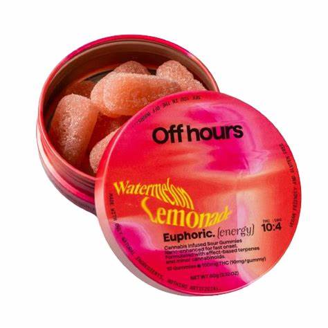 Photograph of product: OFF HOURS | Watermelon Lemonade | 10 Pk 100mg | Gummies