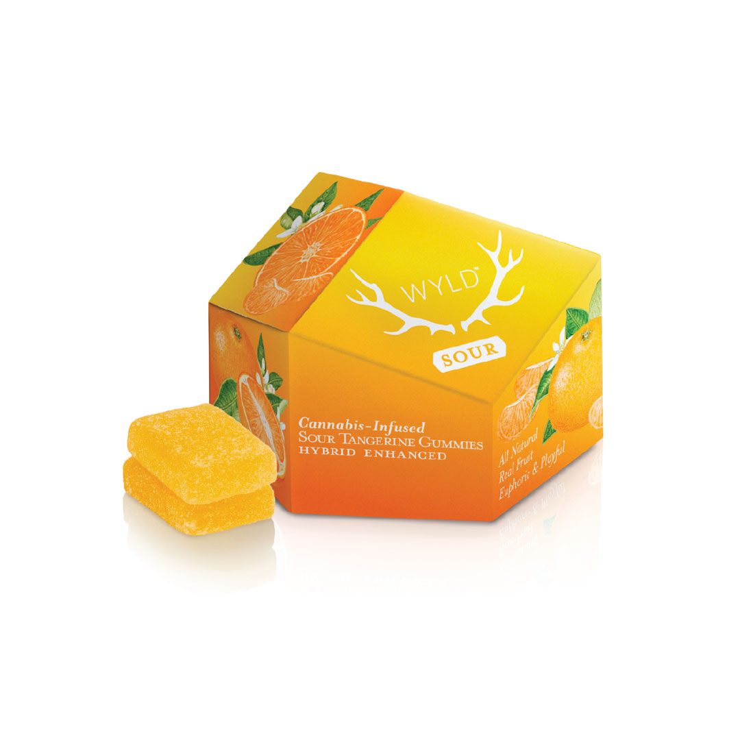 Photograph of product: Gummies | Sour Tangerine 100mg (Hybrid)