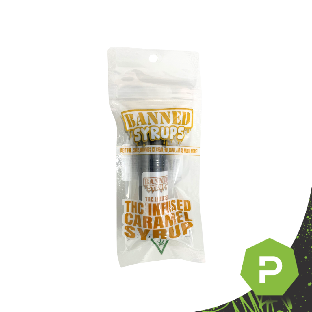 Photograph of product: Banned | 200mg Syrup | Caramel