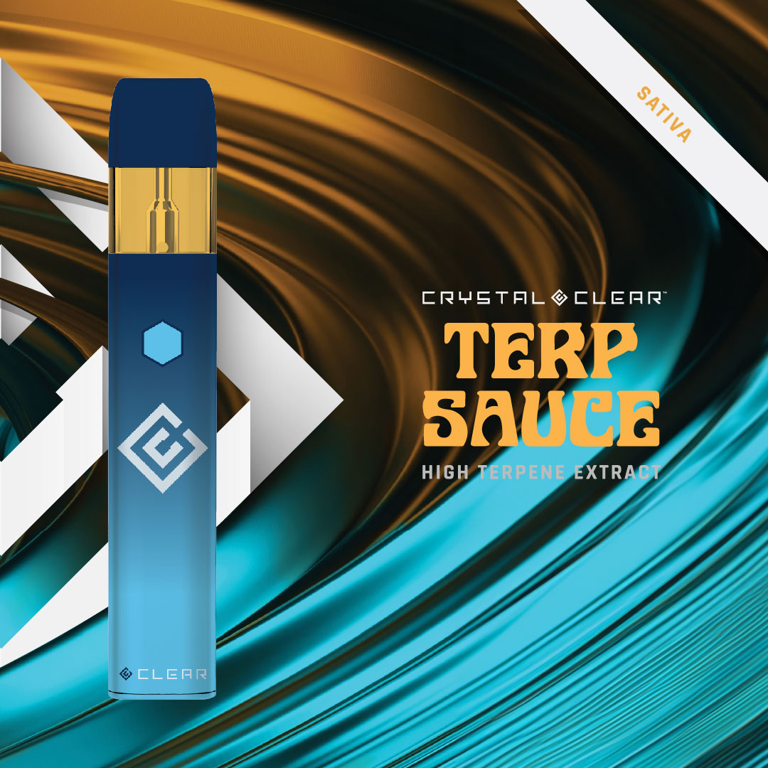 Photograph of product: Dispoable Vape | Crystal Clear Blast | Blue Dream | Terp Sauce | 1g