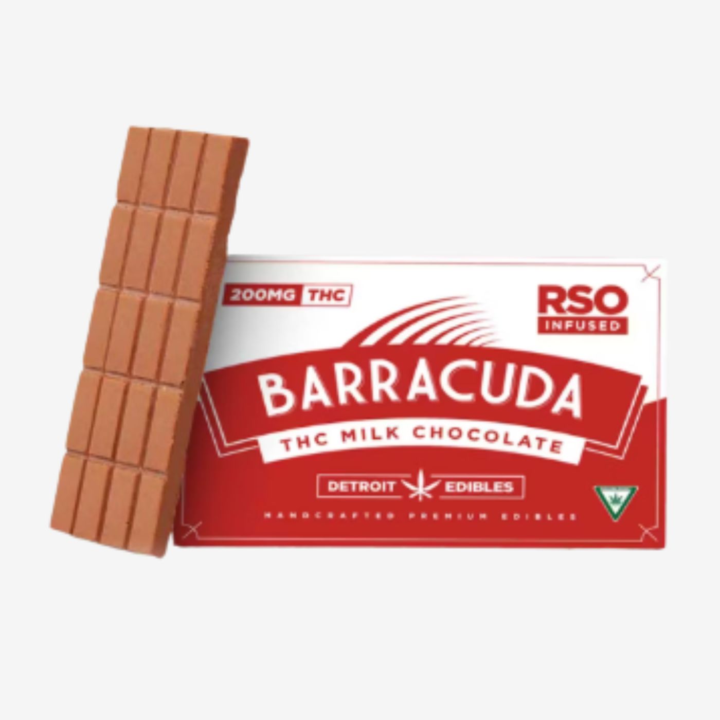Photograph of product: Barracuda Bar - RSO Milk Chocolate 200mg