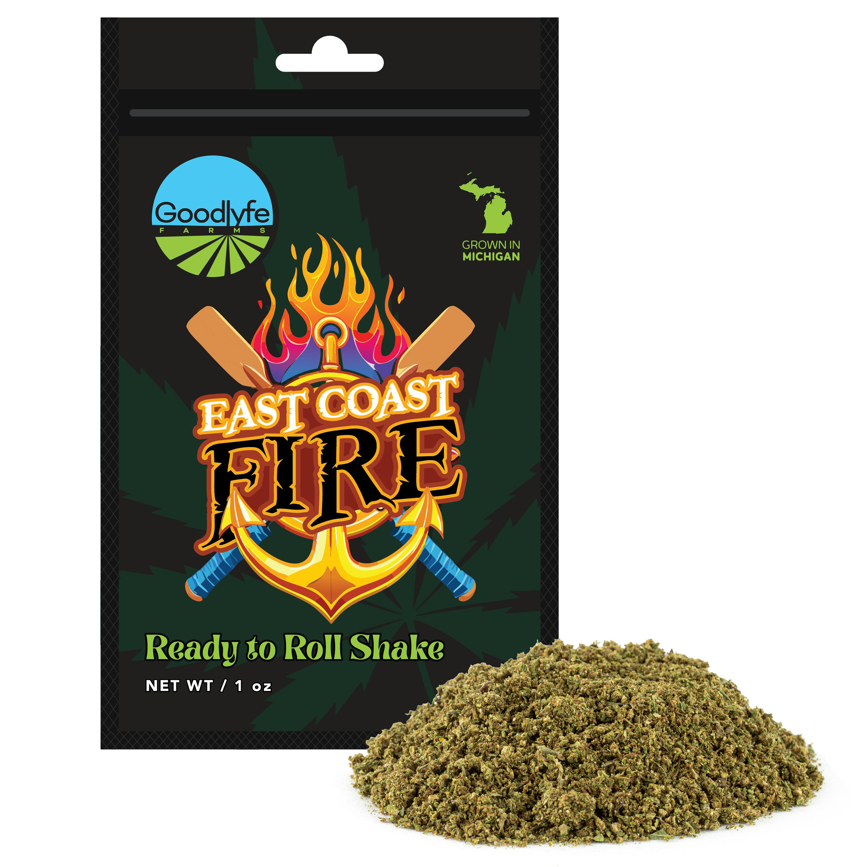 Photograph of product: Goodlyfe East Coast Fire Shake Prepack Rec - 28g