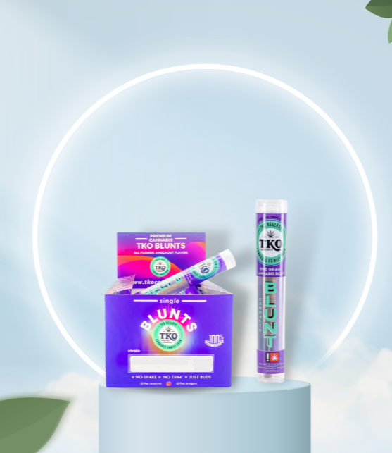 Photograph of product: TKO Reserve Tickled Peach Single Pre-Roll Blunt 1g