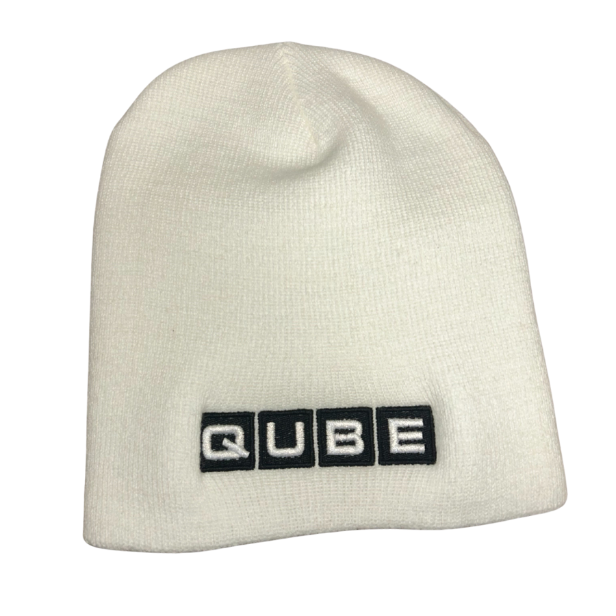 Photograph of product: QUBE | White | Beanie