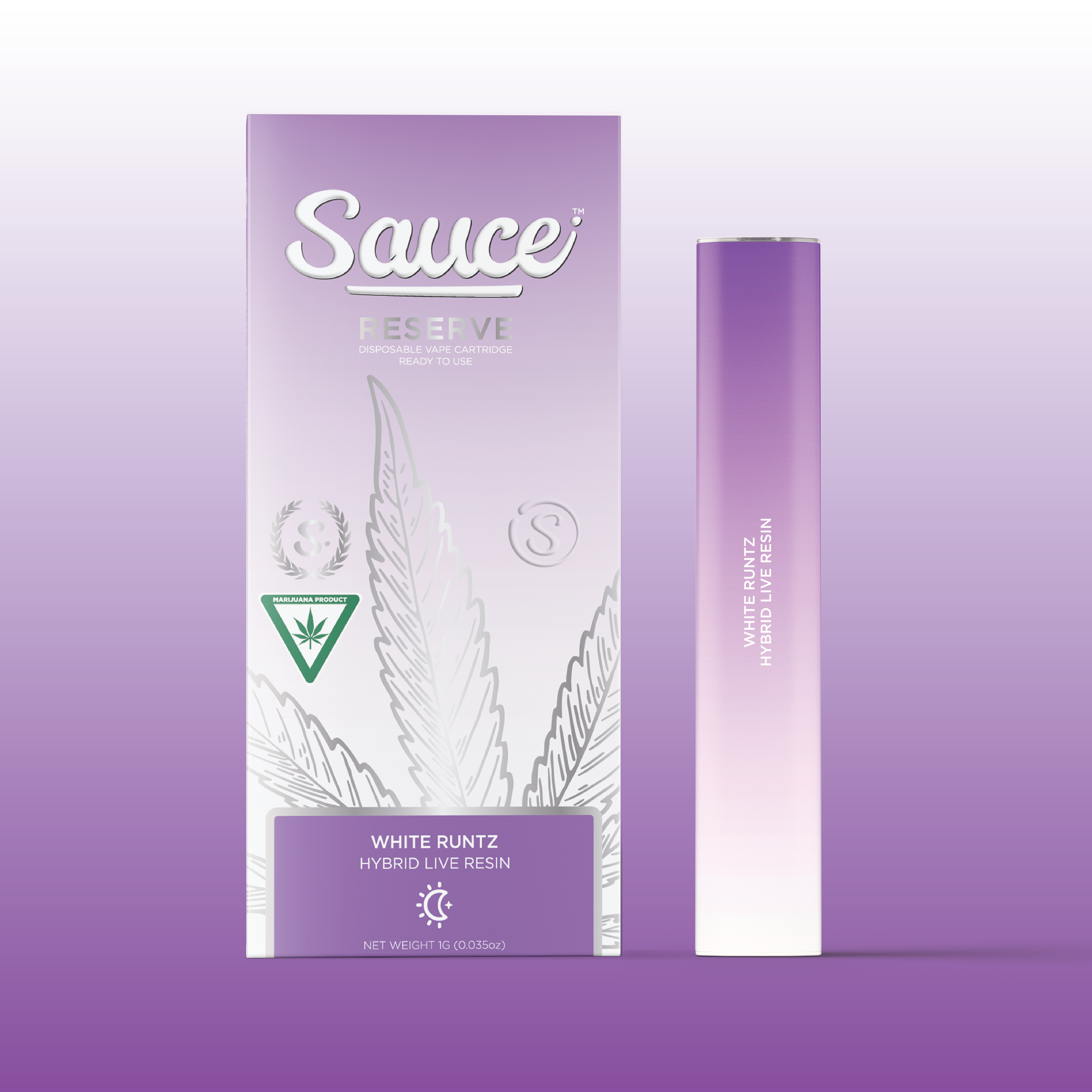 Photograph of product: White Runtz | 1G Live Resin Disposable Cart