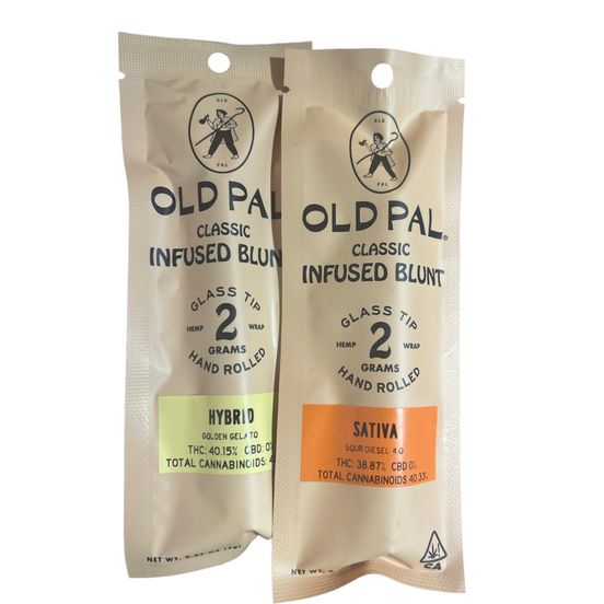 Photograph of product: D. Old Pal 2g Infused Flower Hemp Wrap Blunt - Berries N Cream (I) - 